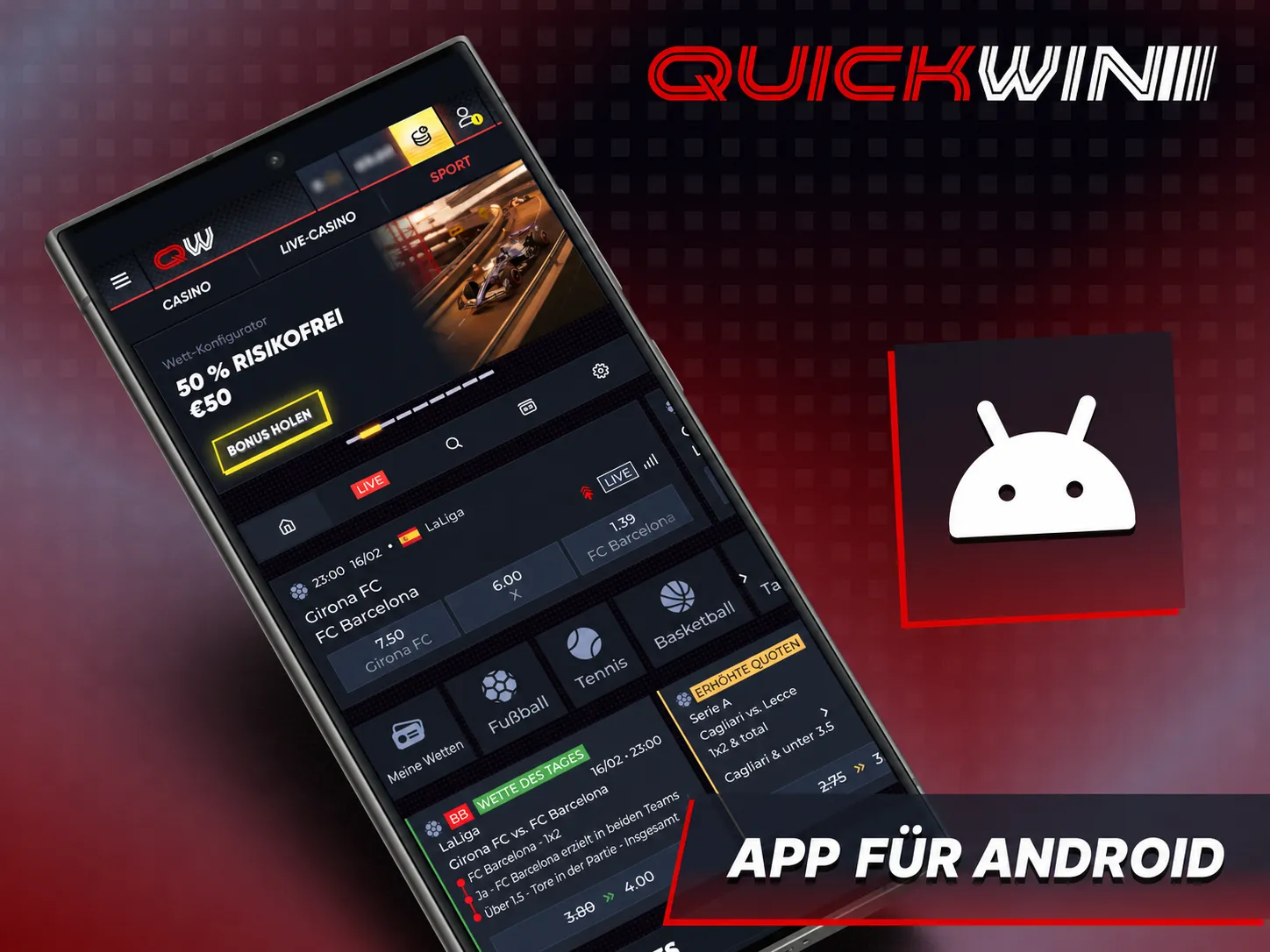 Quickwin android app
